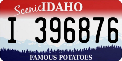ID license plate I396876