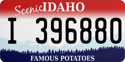 ID license plate I396880