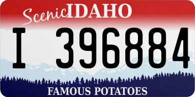 ID license plate I396884