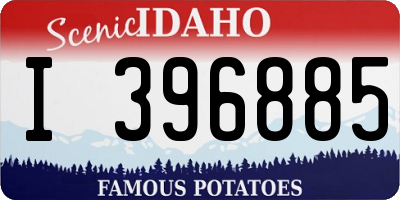 ID license plate I396885