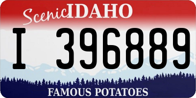 ID license plate I396889