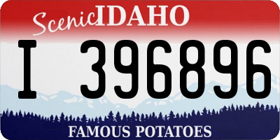 ID license plate I396896