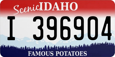 ID license plate I396904