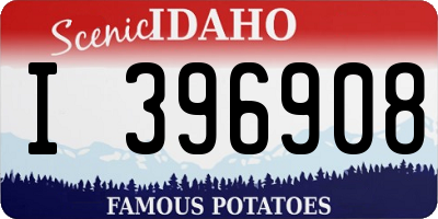 ID license plate I396908