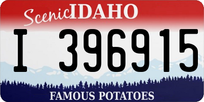ID license plate I396915