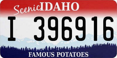 ID license plate I396916