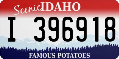 ID license plate I396918