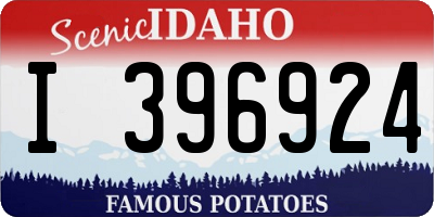 ID license plate I396924