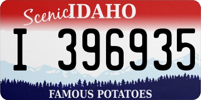 ID license plate I396935