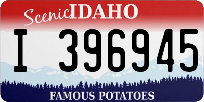 ID license plate I396945