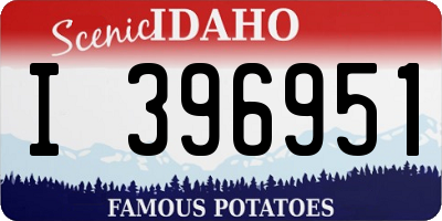 ID license plate I396951