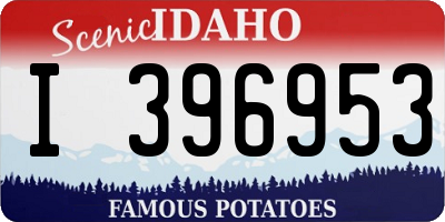 ID license plate I396953