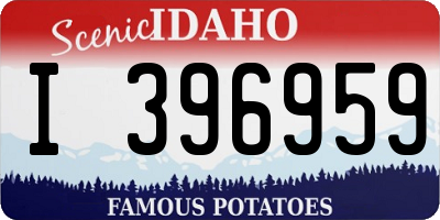 ID license plate I396959