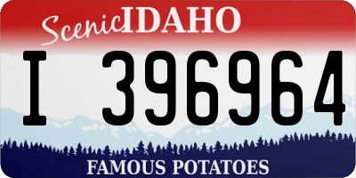 ID license plate I396964