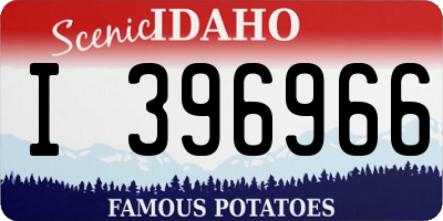 ID license plate I396966