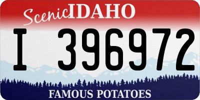 ID license plate I396972