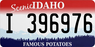 ID license plate I396976