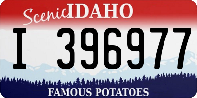 ID license plate I396977