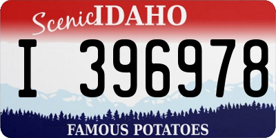 ID license plate I396978