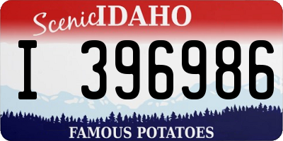 ID license plate I396986