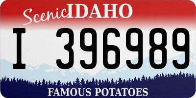 ID license plate I396989