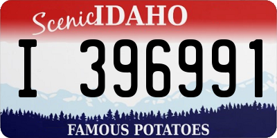 ID license plate I396991
