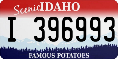ID license plate I396993