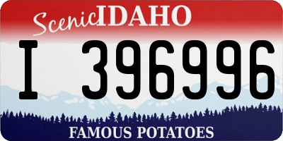 ID license plate I396996