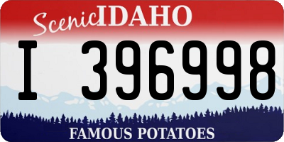 ID license plate I396998