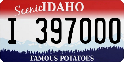 ID license plate I397000