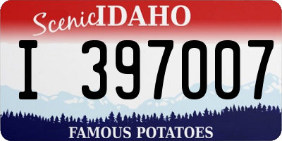 ID license plate I397007