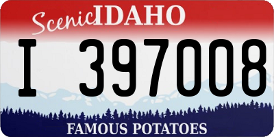 ID license plate I397008