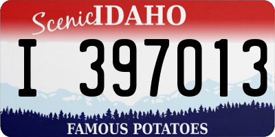 ID license plate I397013