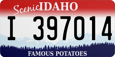 ID license plate I397014