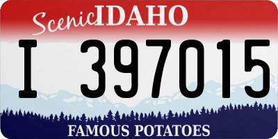 ID license plate I397015