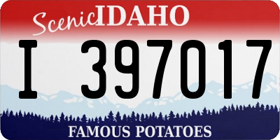 ID license plate I397017