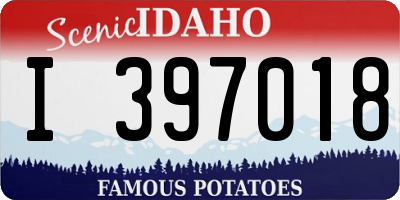 ID license plate I397018