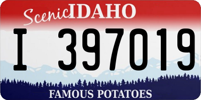 ID license plate I397019