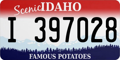 ID license plate I397028