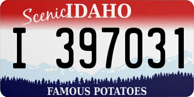 ID license plate I397031