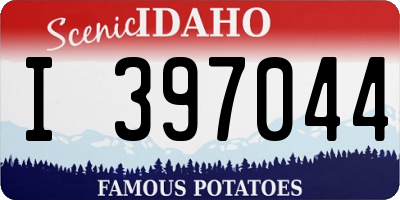 ID license plate I397044