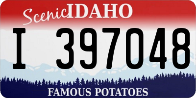 ID license plate I397048