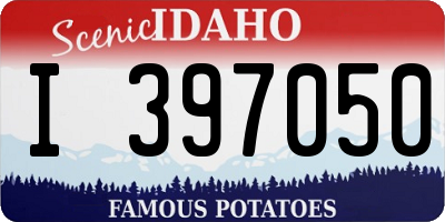 ID license plate I397050