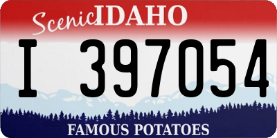 ID license plate I397054