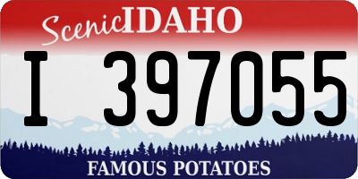 ID license plate I397055