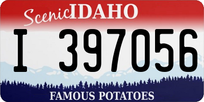 ID license plate I397056