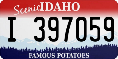 ID license plate I397059