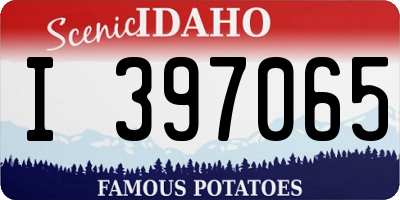 ID license plate I397065