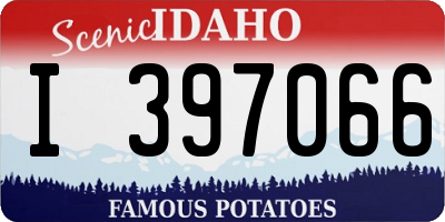 ID license plate I397066