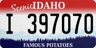ID license plate I397070